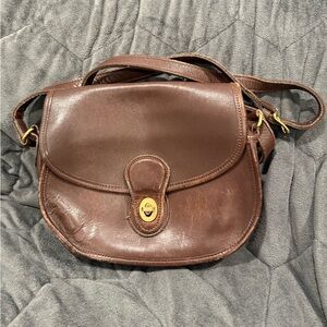 Coach Vintage Prairie Brown Leather Crossbody Bag